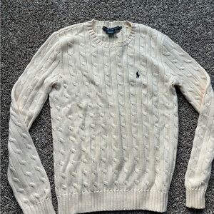 Ralph Lauren Women’s Cable Knit Sweater in Cream